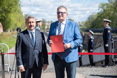Открытие Петровского дока в Кронштадте